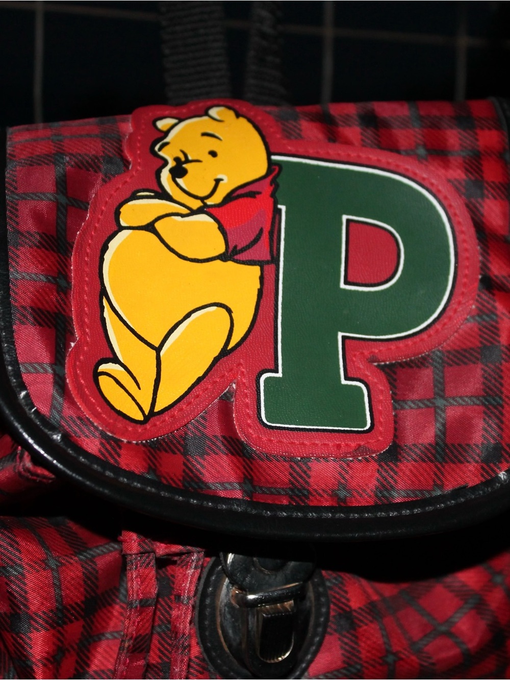 Disney Winnie the Pooh Red Plaid Mini Backpack - Picture 4 of 9